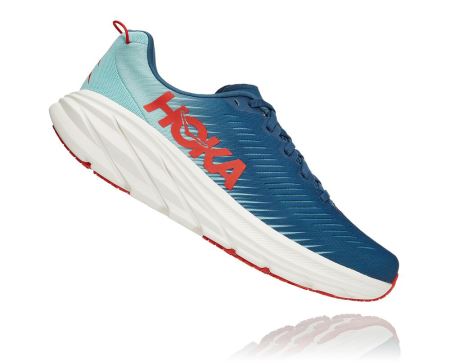 Hoka One One Rincon 3 - Tenis Corrida Largos Homem Turquesa / Azuis | PT-tbIq2y9